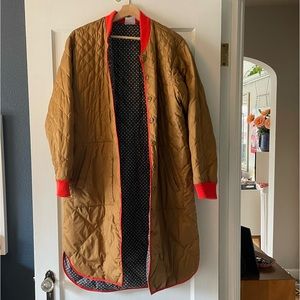 Eddie Bauer x The Great reversible puffer jacket sz M